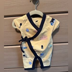 Baby Kimono Beach Print